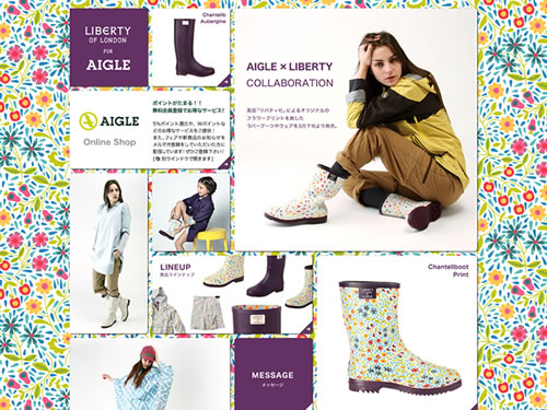 LIBERTY OF LONDON FOR AIGLE