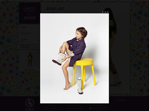 LIBERTY OF LONDON FOR AIGLE